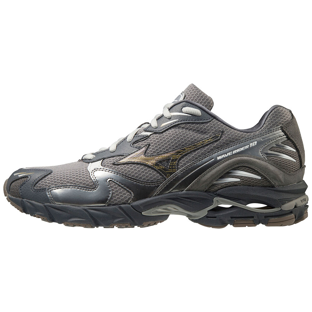 Scarpe Da Ginnastica Mizuno Wave Rider 10 Uomo - Grigie - 69217-GPOL